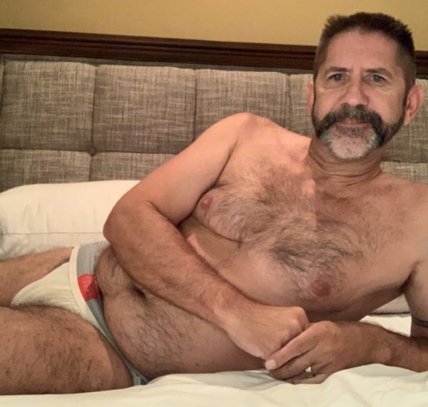AxelCoburg on bed in jock